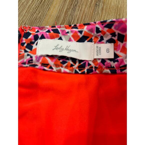 LADY HAGEN SKORT - SIZE 6 MULTICOLOR TENNIS SKORT GOLF SKORT - Picture 3 of 5